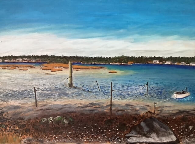 Quonnie Pond Oil Chris Gorham